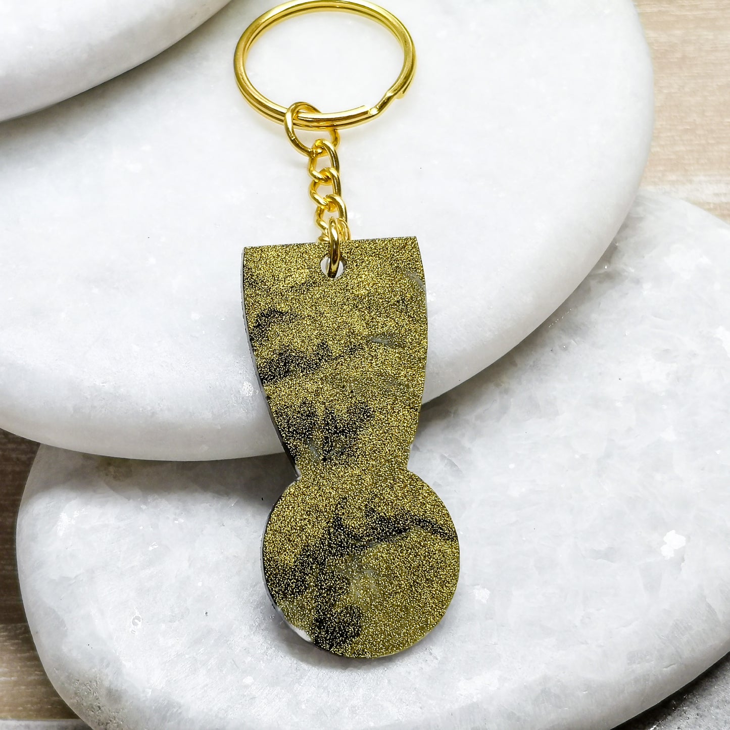 EINKAUFSWANGENLÖSER in Marmoroptik Gold