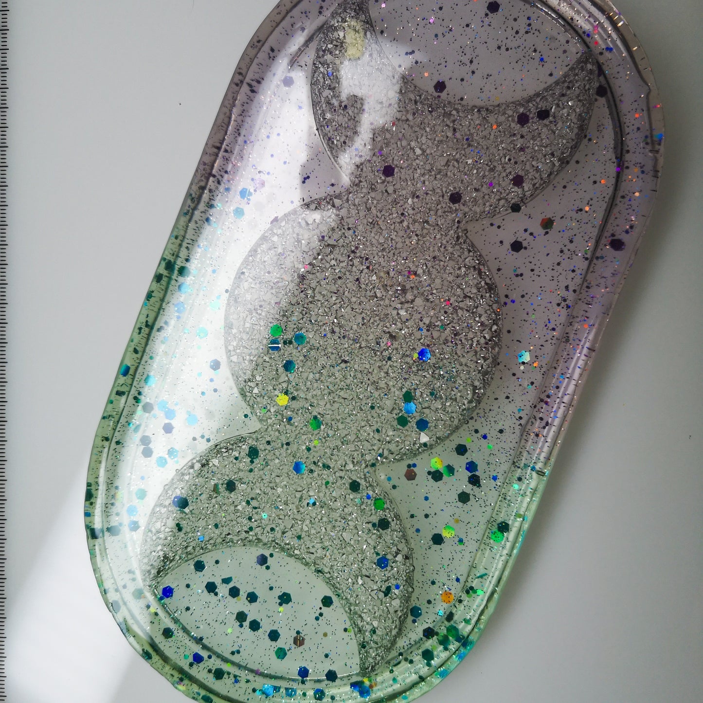 Druzy SCHMUCKSCHALE Mond