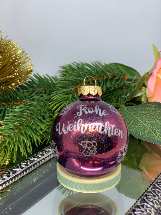 Weihnachtskugeln Christbaumschmuck personalisiert - Durchmesser 5 cm