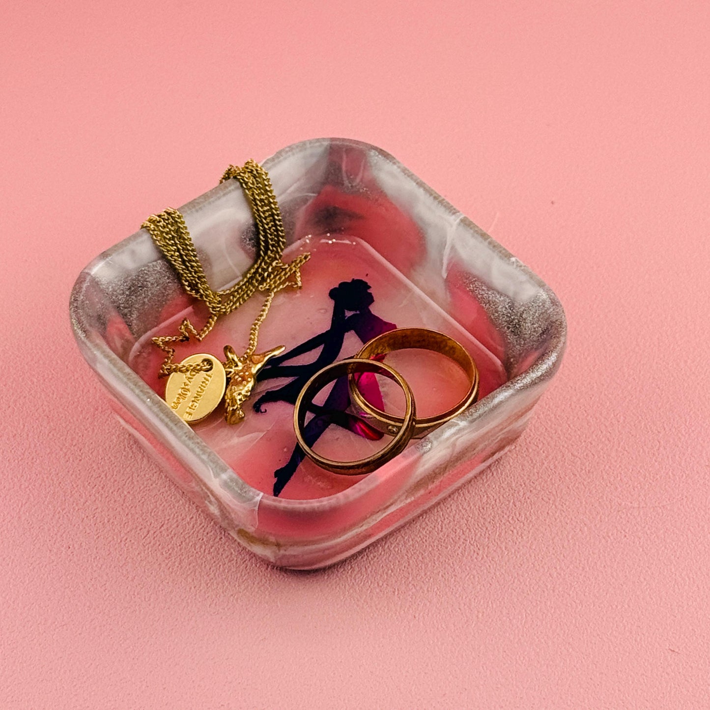 Resin Schmuckschale handmade | kleine Ablageschale für Ringe & Schmuck | Deko Schale modern | Geschenkidee | Ringschale