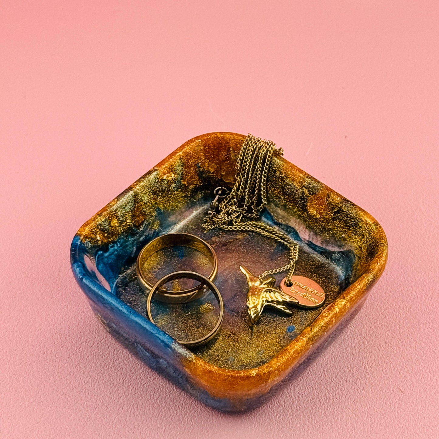 Resin Schmuckschale handmade | kleine Ablageschale für Ringe & Schmuck | Deko Schale modern | Geschenkidee | Ringschale