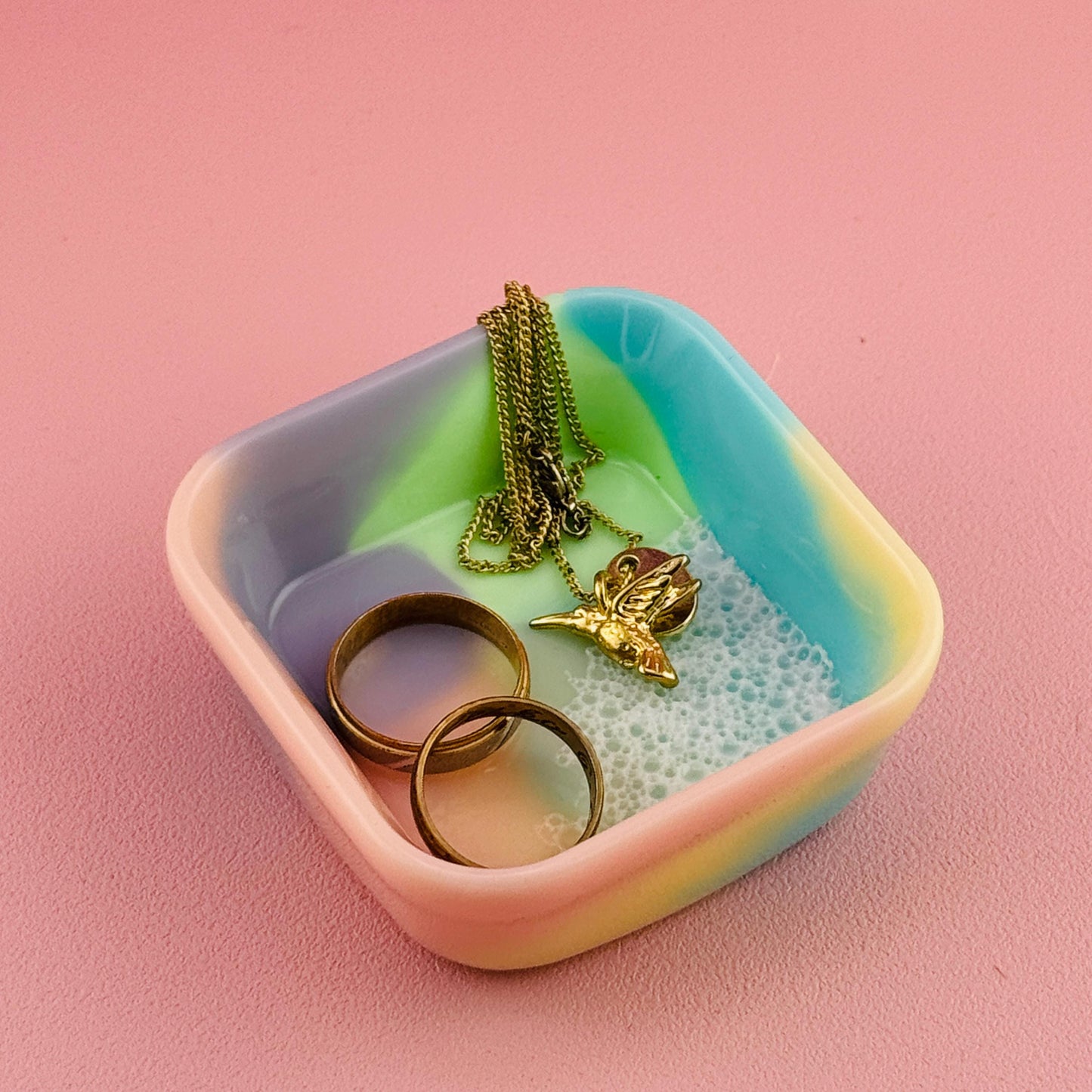 Resin Schmuckschale handmade | kleine Ablageschale für Ringe & Schmuck | Deko Schale modern | Geschenkidee | Ringschale